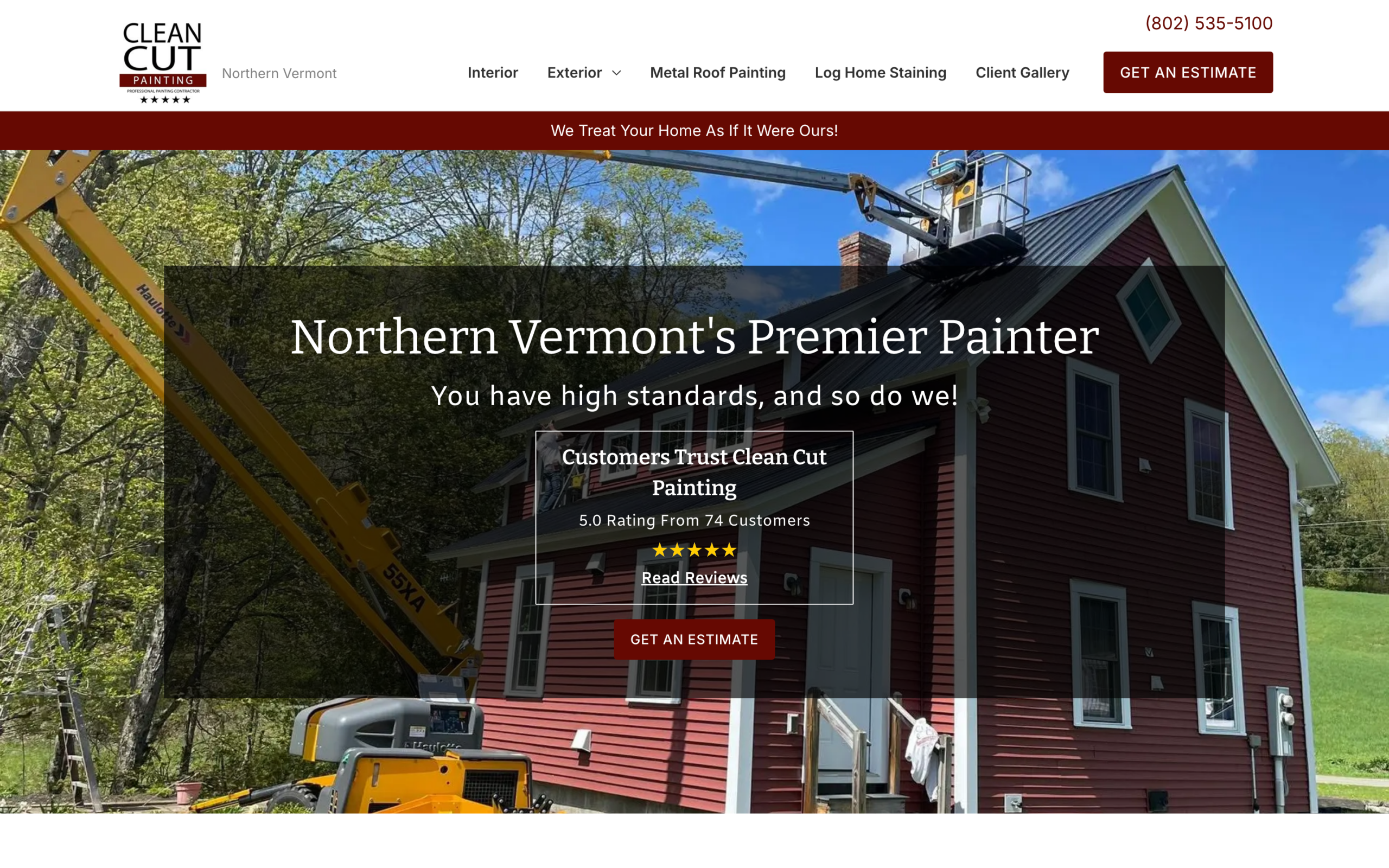 Clean Cut Painting — a trades brand that converts