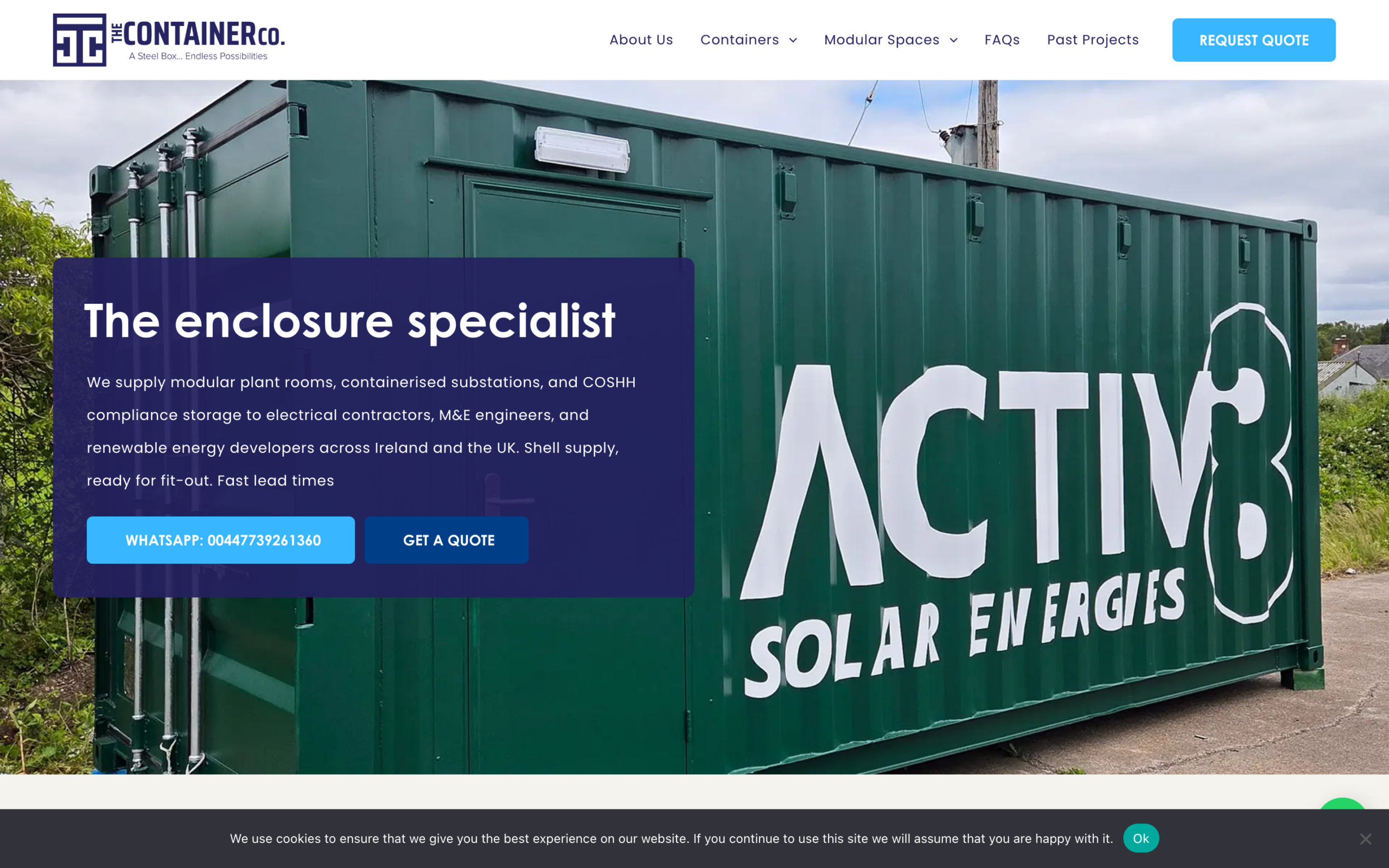 The Container Co — built for industrial buyers